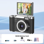 4K HD Flip-Screen Digital Camera - 2.4-Inch Screen, 8X Zoom, ABS Body, view 20