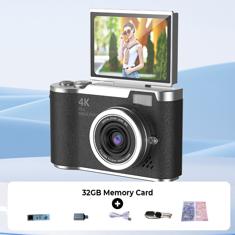 4K HD Flip-Screen Digital Camera - 2.4-Inch Screen, 8X Zoom, ABS Body, view 20