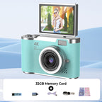 4K HD Flip-Screen Digital Camera - 2.4-Inch Screen, 8X Zoom, ABS Body, view 21