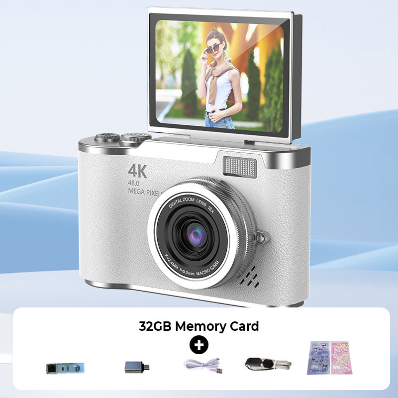 4K HD Flip-Screen Digital Camera - 2.4-Inch Screen, 8X Zoom, ABS Body, view 24