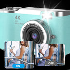 4K HD Flip-Screen Digital Camera - 2.4-Inch Screen, 8X Zoom, ABS Body, view 5