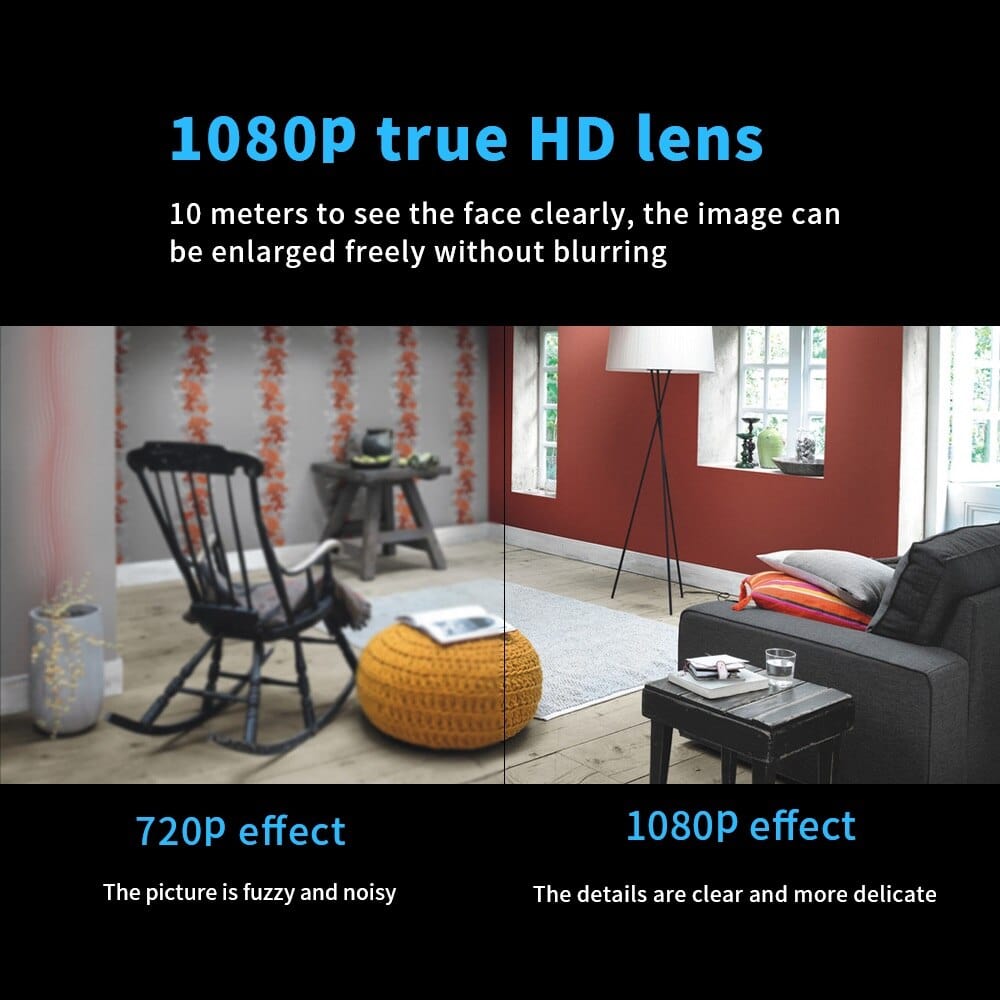 Small Wireless Night Vision Camera for Home Security - Motion Detection, WiFi, view 5
