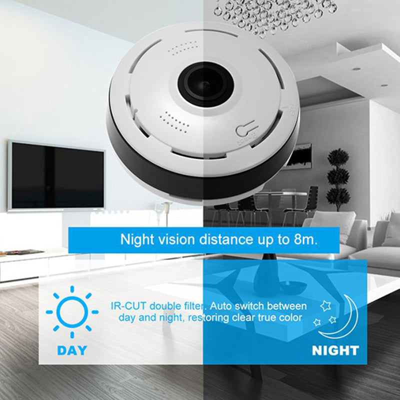 Wireless Indoor Panoramic Camera - 360-Degree View, 1080p HD, view 2