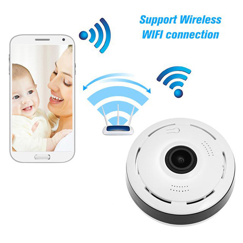 Wireless Indoor Panoramic Camera - 360-Degree View, 1080p HD, view 3