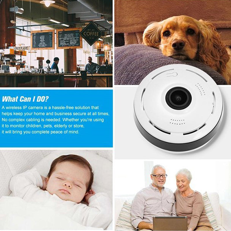 Wireless Indoor Panoramic Camera - 360-Degree View, 1080p HD, view 5