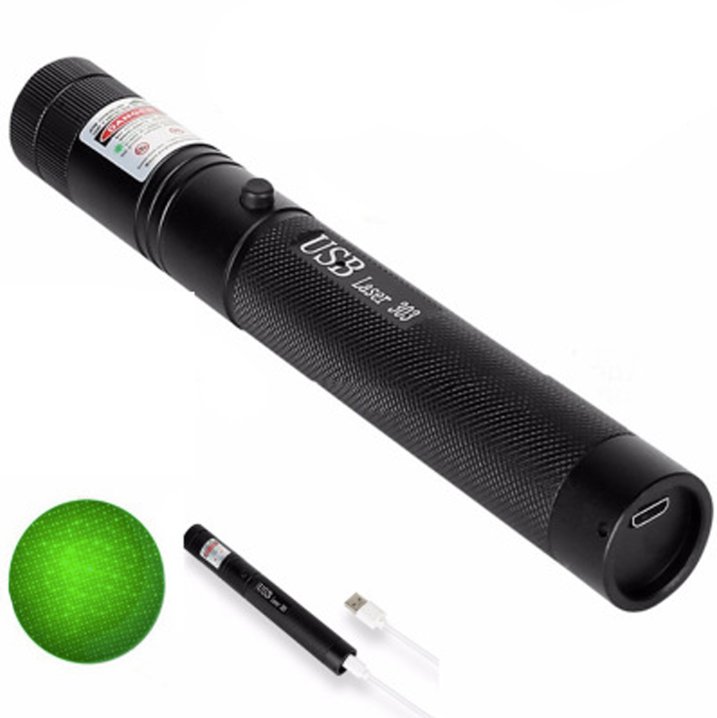 Rechargeable High Power Laser Pointer - USB, Red Green Purple, 10,000m Range, view 5