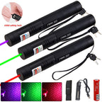Rechargeable High Power Laser Pointer - USB, Red Green Purple, 10,000m Range, view 7
