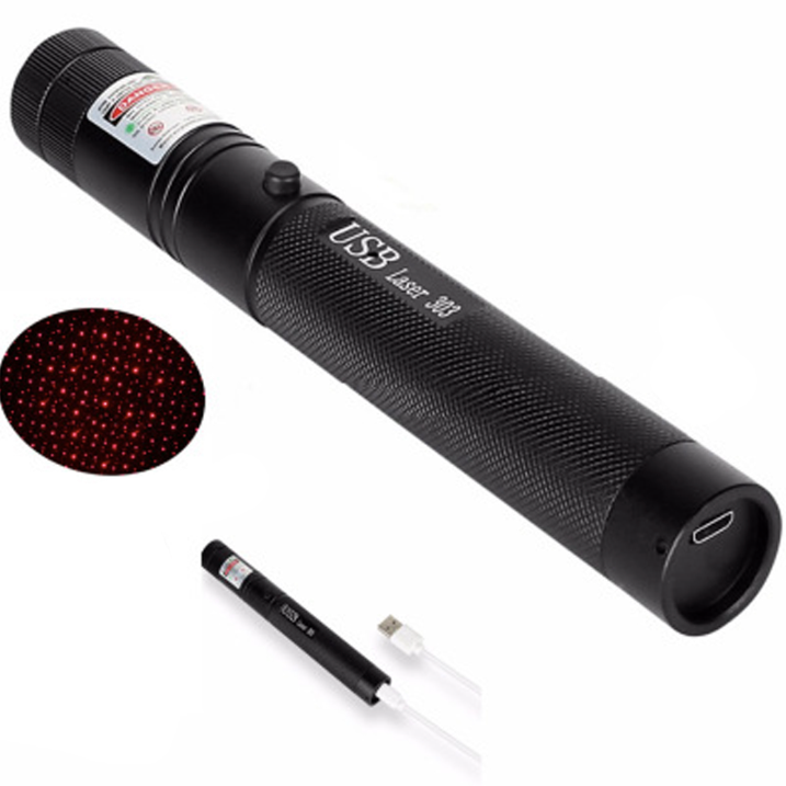 Laser Pointer Torch Long Range - USB Rechargeable, Aluminium Alloy, 10, view 5