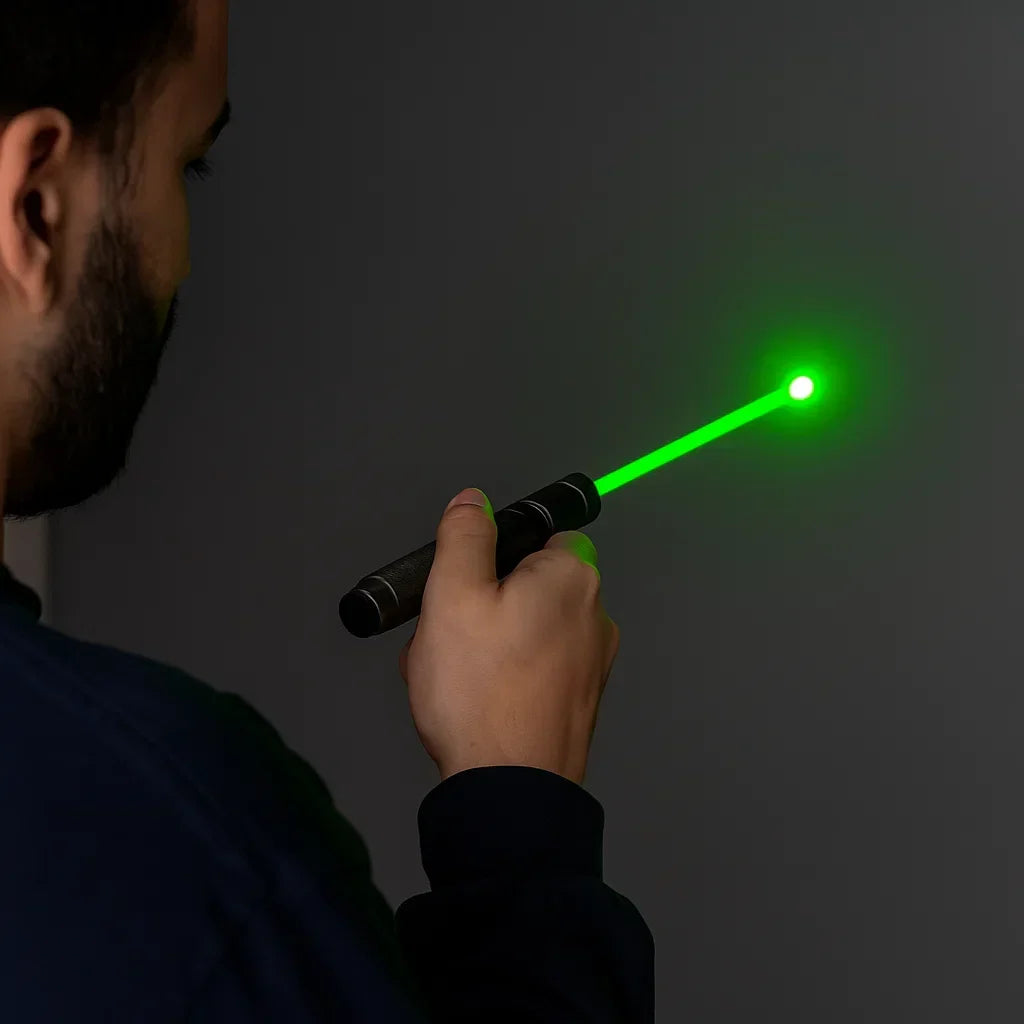 Powerful Long Range Laser Pointer Torch - USB Rechargeable, 10,000m Range