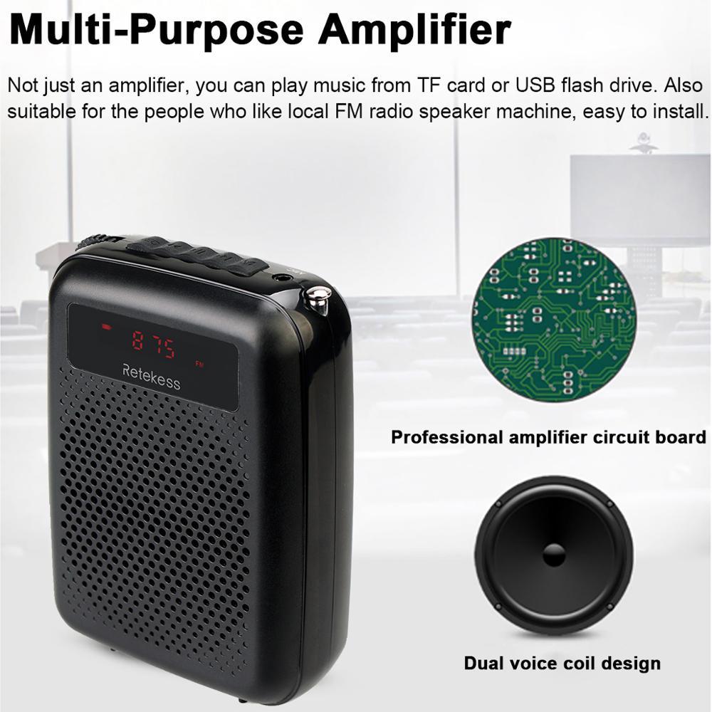 Voice Amplifier for Teachers - Portable, USB Charging, Long Battery Life, view 6