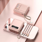 Fast Charge 20000mAh Mini Powerbank with Integrated Cables - 10W, PVC, view 2
