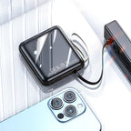 Fast Charge 20000mAh Mini Powerbank with Integrated Cables - 10W, PVC, view 5