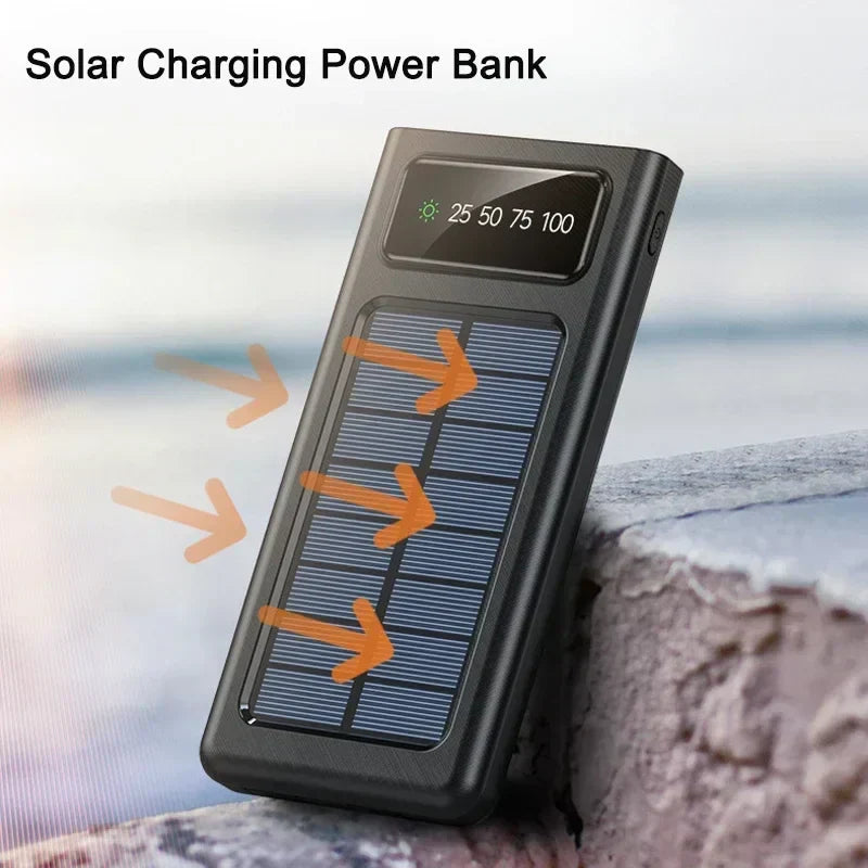 Solar Power Bank for Camping and Travel - 10, 000mAh/20, 000mAh, Dual USB, view 2