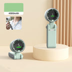 4000mAh Turbocharged Handheld Mini Fan for Outdoor Use - Lightweight, view 5