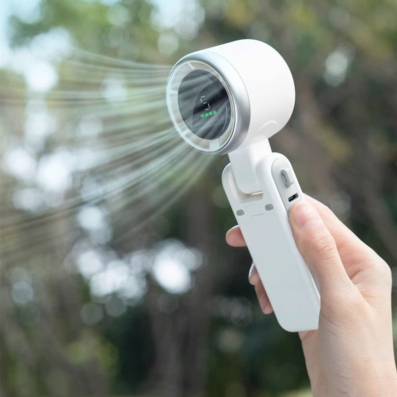 4000mAh Turbocharged Handheld Mini Fan for Outdoor Use - Lightweight