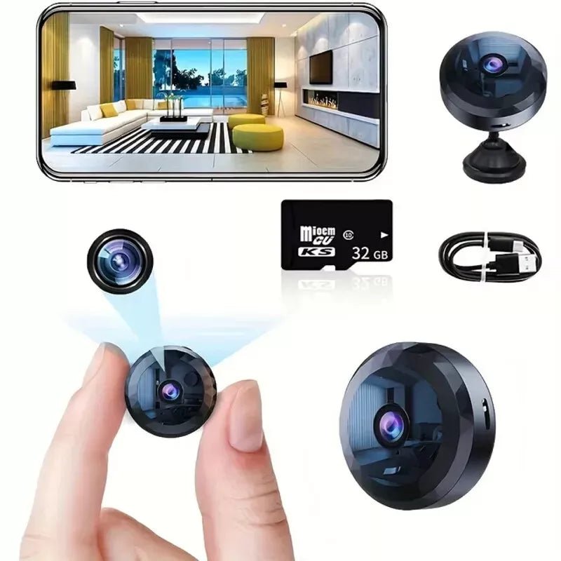 Magnetic Mini WiFi Surveillance Camera 1080P HD - Night Vision, Motion Detection, view 7