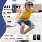 Kids Activity Tracker Watch with GPS and Heart Rate Monitor - Silicone Strap, view 2
