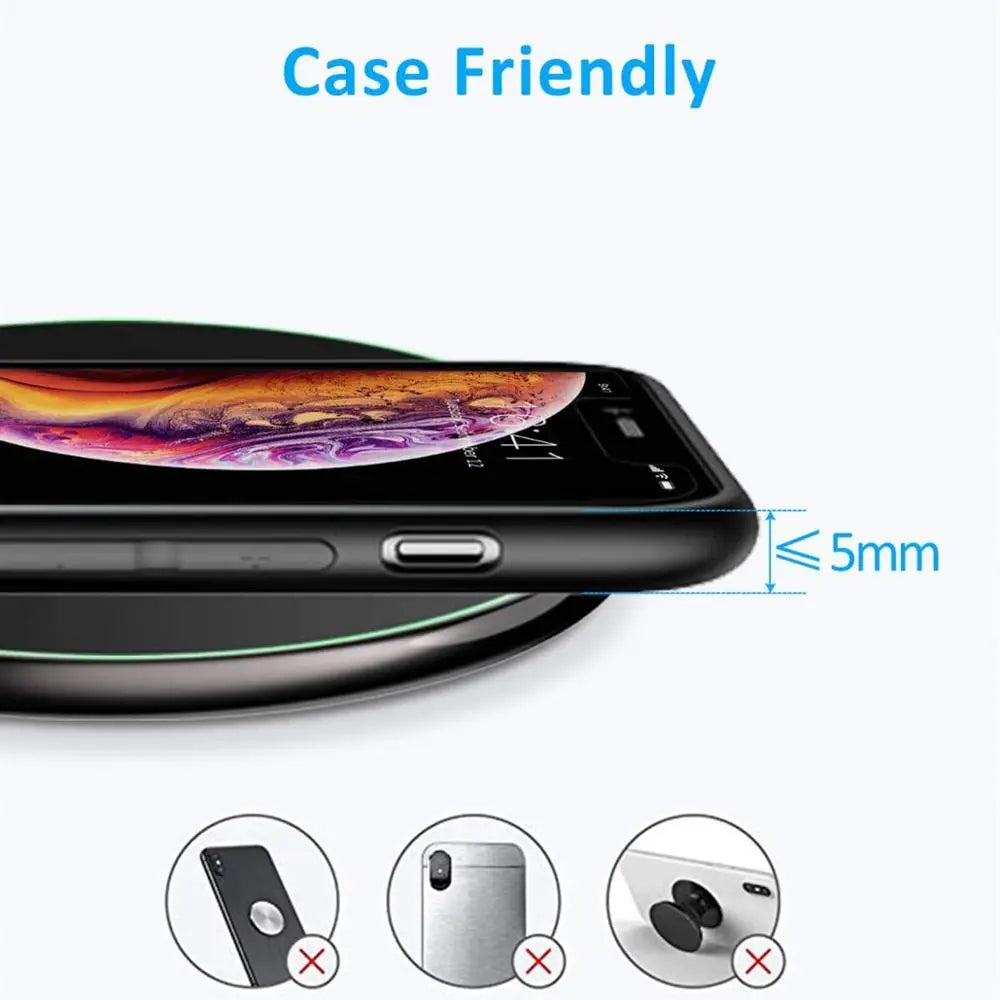 30W Fast Wireless Charging Pad for iPhone, Samsung, Android - USB C, QC 3.0, view 8