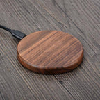 Bamboo Qi Fast Wireless Charger - Overheat Protection, for Office or Nightstand, view 5