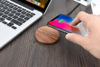 Bamboo Qi Fast Wireless Charger - Overheat Protection, for Office or Nightstand, view 6