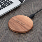 Bamboo Qi Fast Wireless Charger - Overheat Protection, for Office or Nightstand, view 7