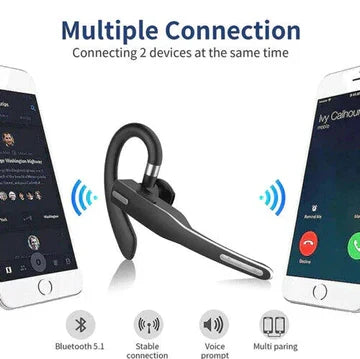 Trucker Dual Mic Wireless Bluetooth 5.1 Noise Cancelling Headset - 20h Battery, view 2
