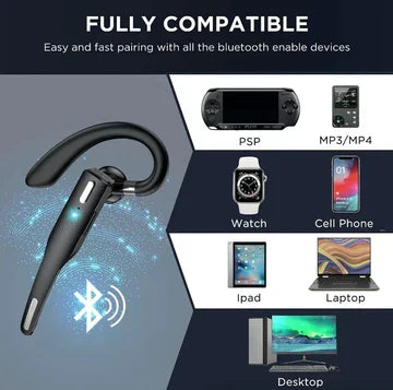 Trucker Dual Mic Wireless Bluetooth 5.1 Noise Cancelling Headset - 20h Battery, view 6