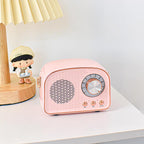 Retro Round Bluetooth Speaker - ABS, 12 cm, Up to 8 Hours Battery, view 2