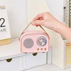 Retro Round Bluetooth Speaker - ABS, 12 cm, Up to 8 Hours Battery, view 5
