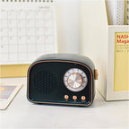 Retro Round Bluetooth Speaker - ABS, 12 cm, Up to 8 Hours Battery, view 6