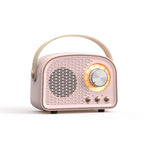 Retro Round Bluetooth Speaker - ABS, 12 cm, Up to 8 Hours Battery, view 7