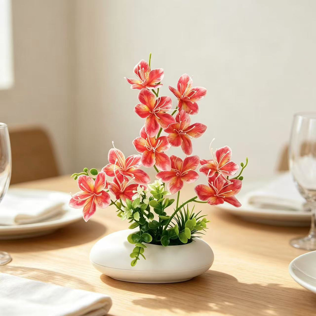 Elegant Faux Floral Centrepiece for Home Decor