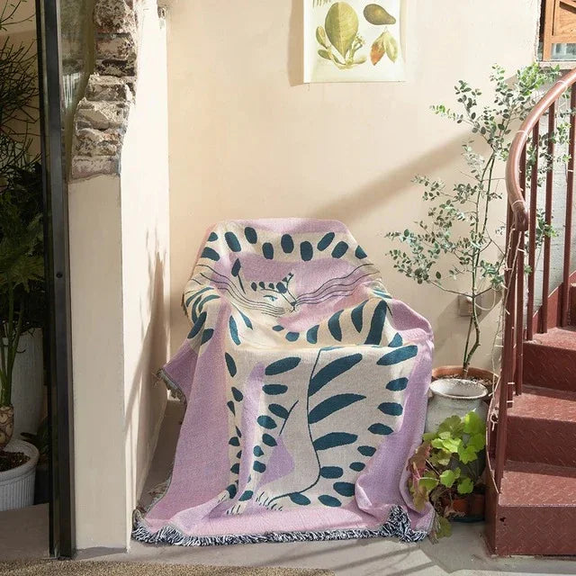 Elia Tiger Blanket Throw blanket-Welvere