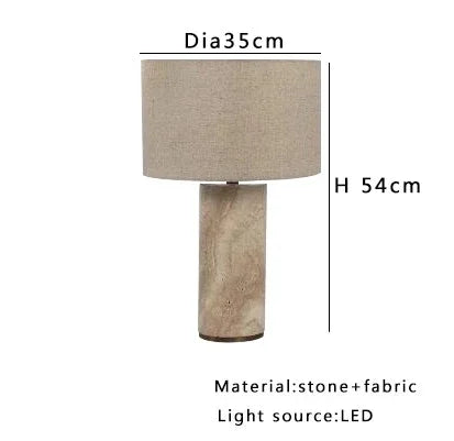Elian Cave Stone Table Lamp-Welvere