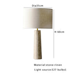 Elian Cave Stone Table Lamp-Welvere