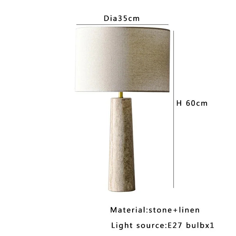Elian Cave Stone Table Lamp-Welvere