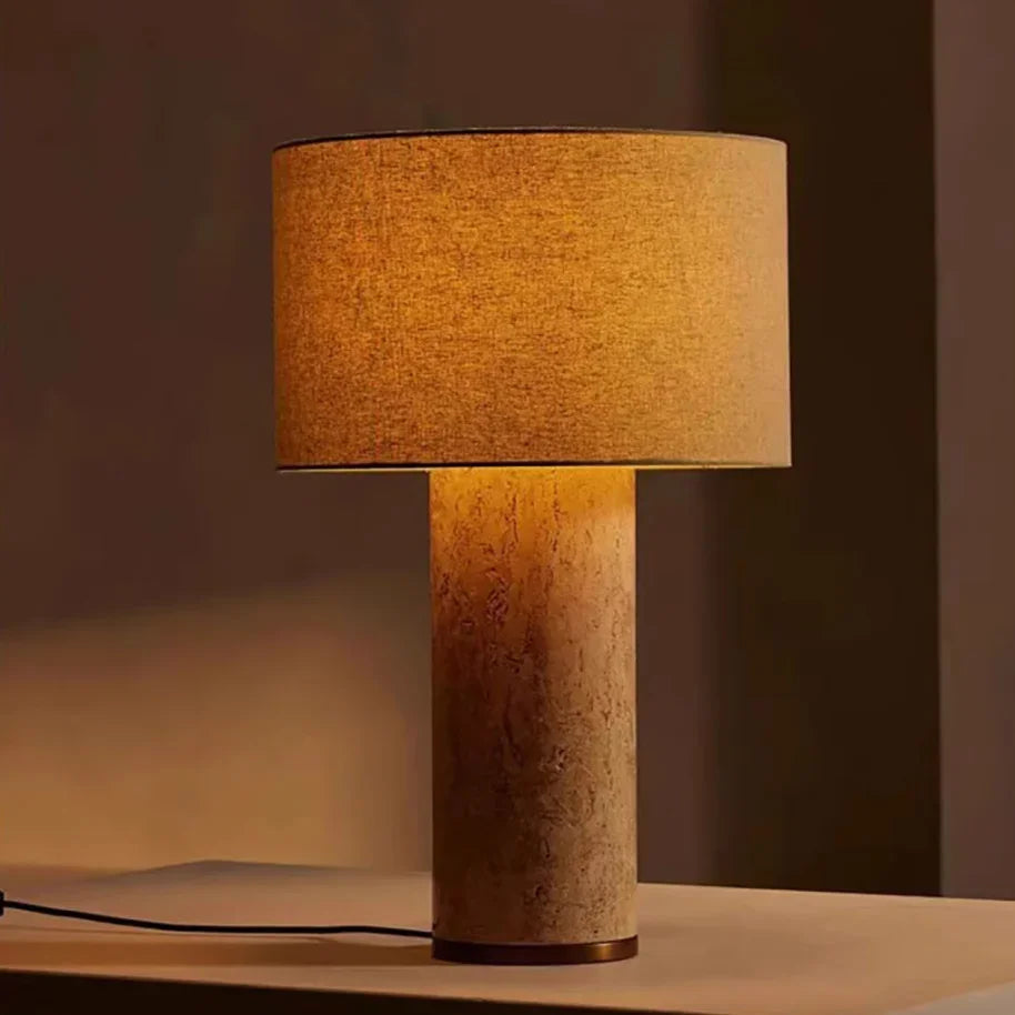 Elian Cave Stone Table Lamp-Welvere