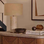 Elian Cave Stone Table Lamp-Welvere