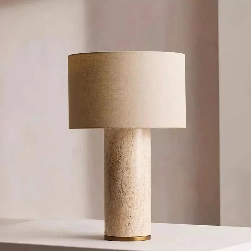 Elian Cave Stone Table Lamp-Welvere
