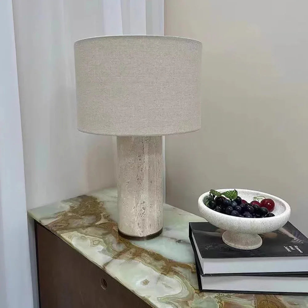 Elian Cave Stone Table Lamp-Welvere