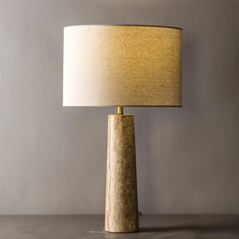 Elian Cave Stone Table Lamp-Welvere