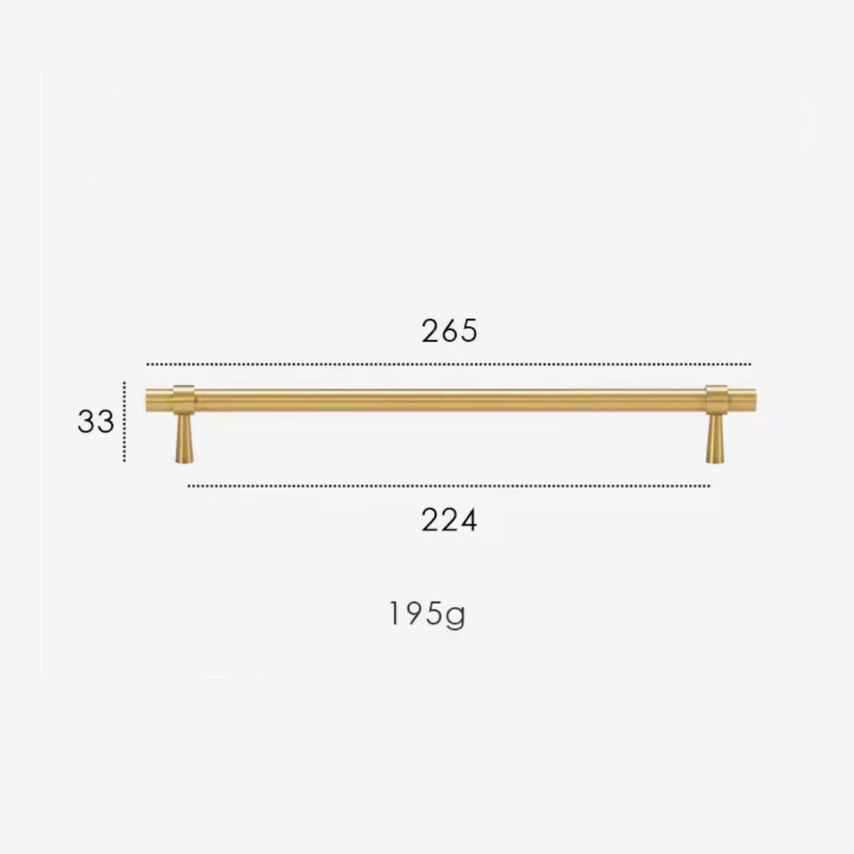 Elmhurst Wardrobe Appliance Handle-Welvere