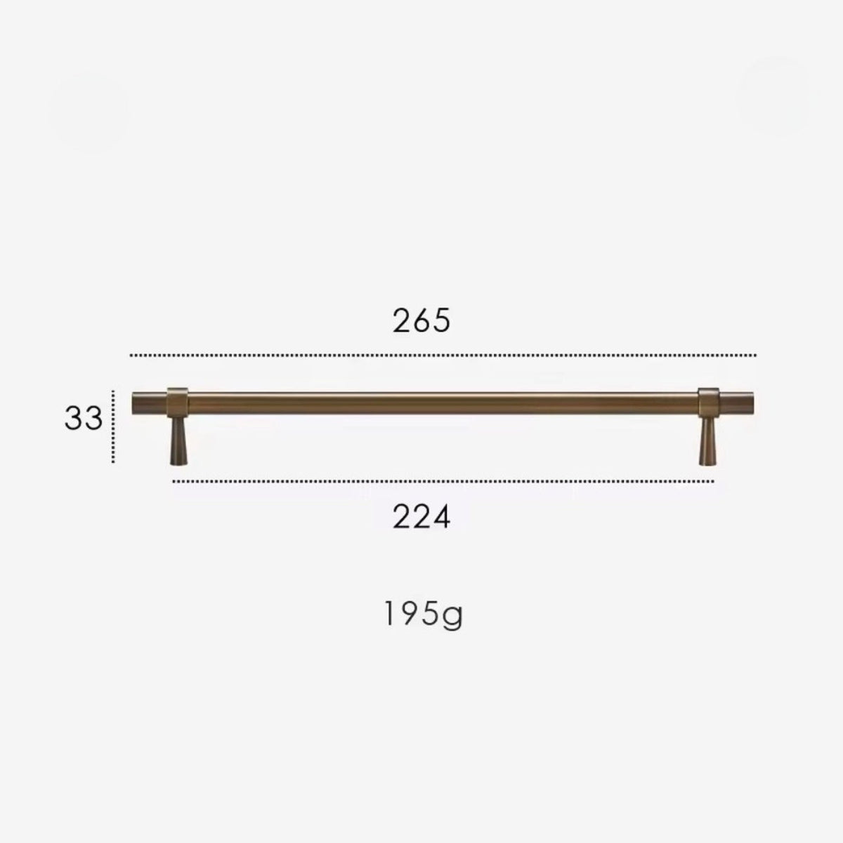 Elmhurst Wardrobe Appliance Handle-Welvere