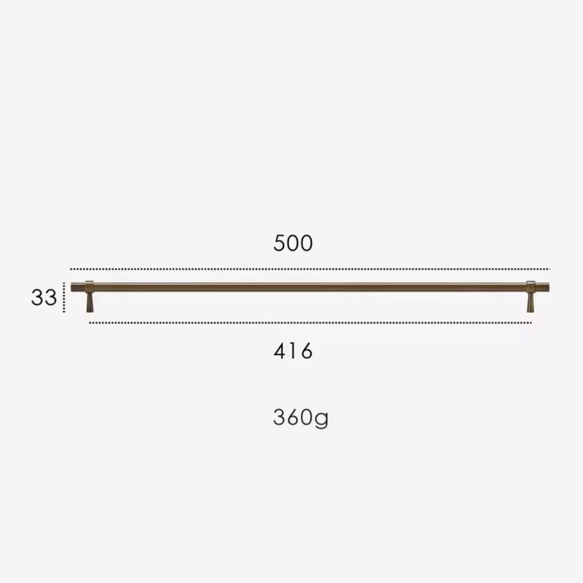 Elmhurst Wardrobe Appliance Handle-Welvere