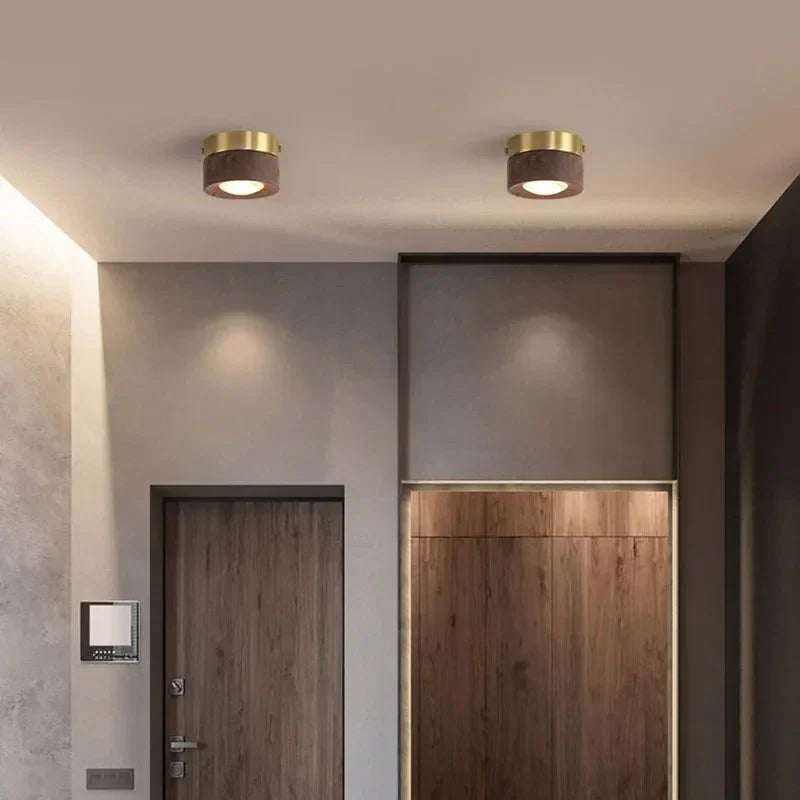 Elmwood Wood Surface Mounted Downlight-Welvere