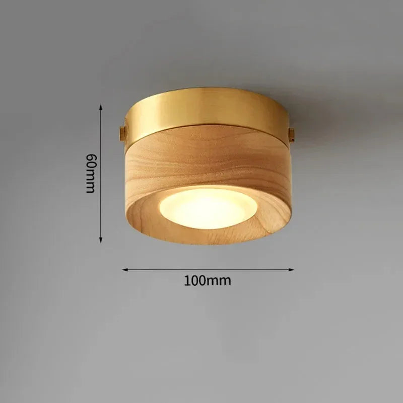Elmwood Wood Surface Mounted Downlight-Welvere