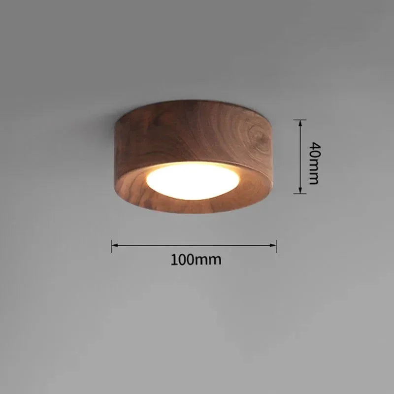 Elmwood Wood Surface Mounted Downlight-Welvere
