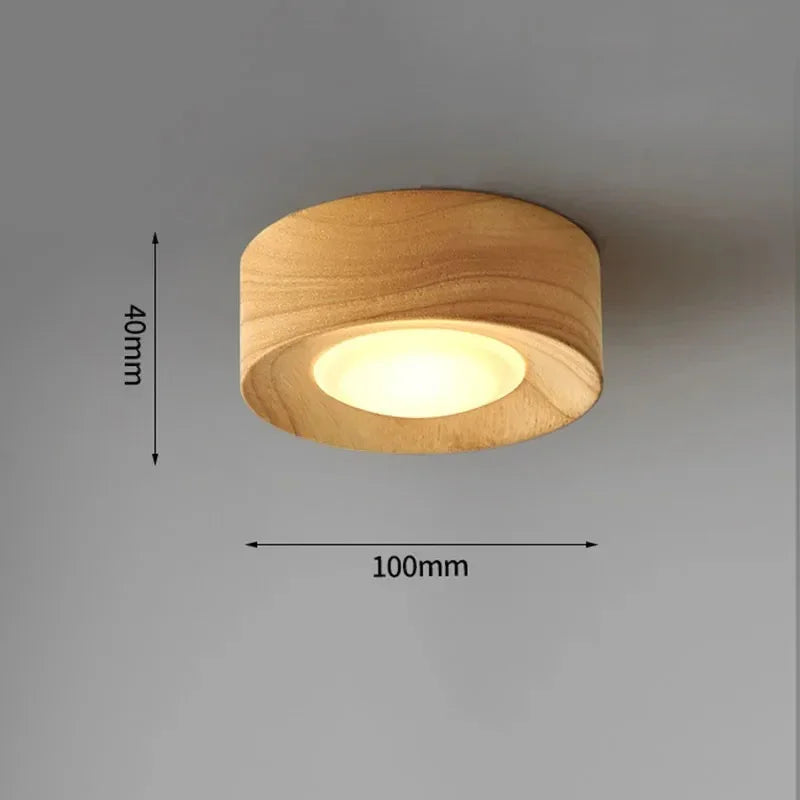 Elmwood Wood Surface Mounted Downlight-Welvere