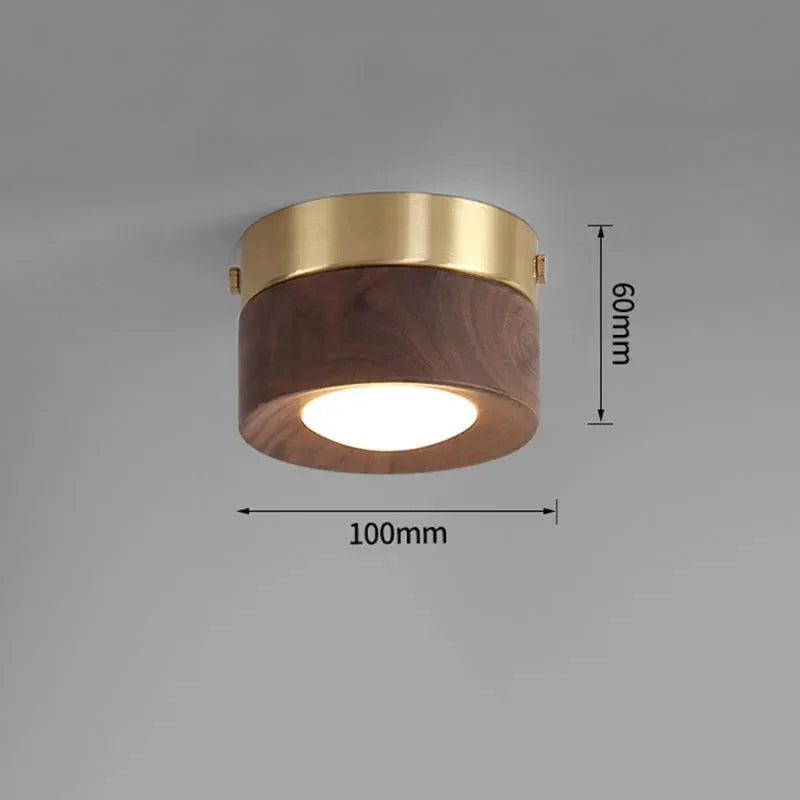 Elmwood Wood Surface Mounted Downlight-Welvere