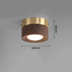 Elmwood Wood Surface Mounted Downlight-Welvere